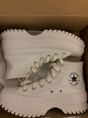 Converse White High Top Run Star Hike Sneakers